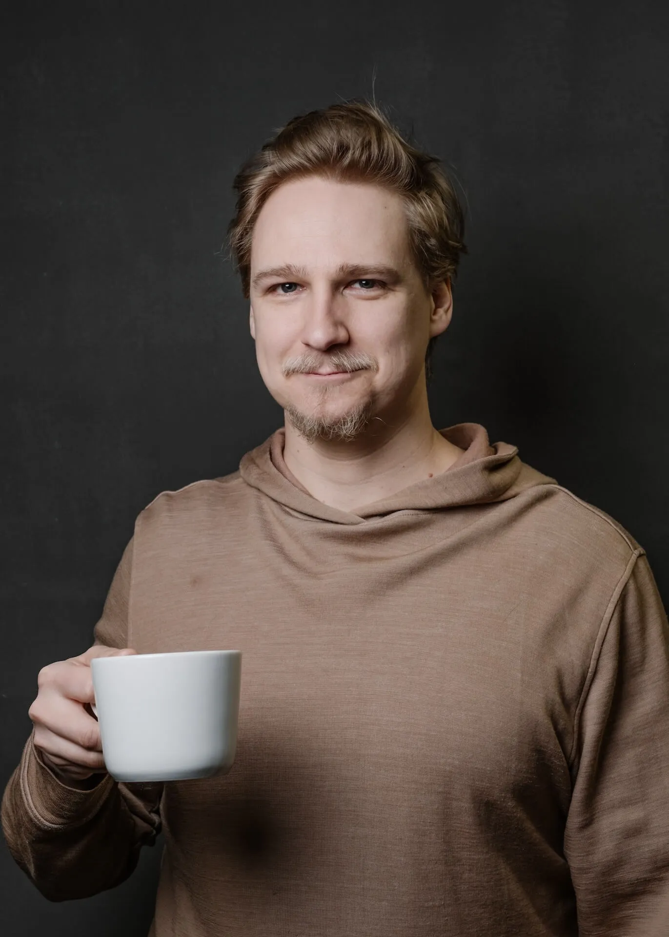Me drinking coffee